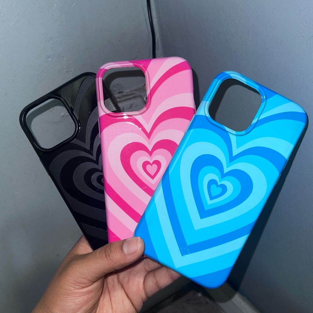 iPhone 13 Pro Max heart velvet caviar cases